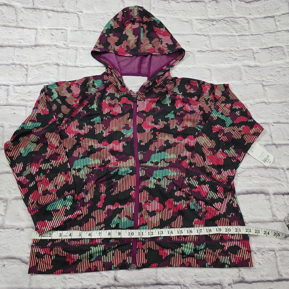 Colorful Camouflage Zip-Up Hoodie